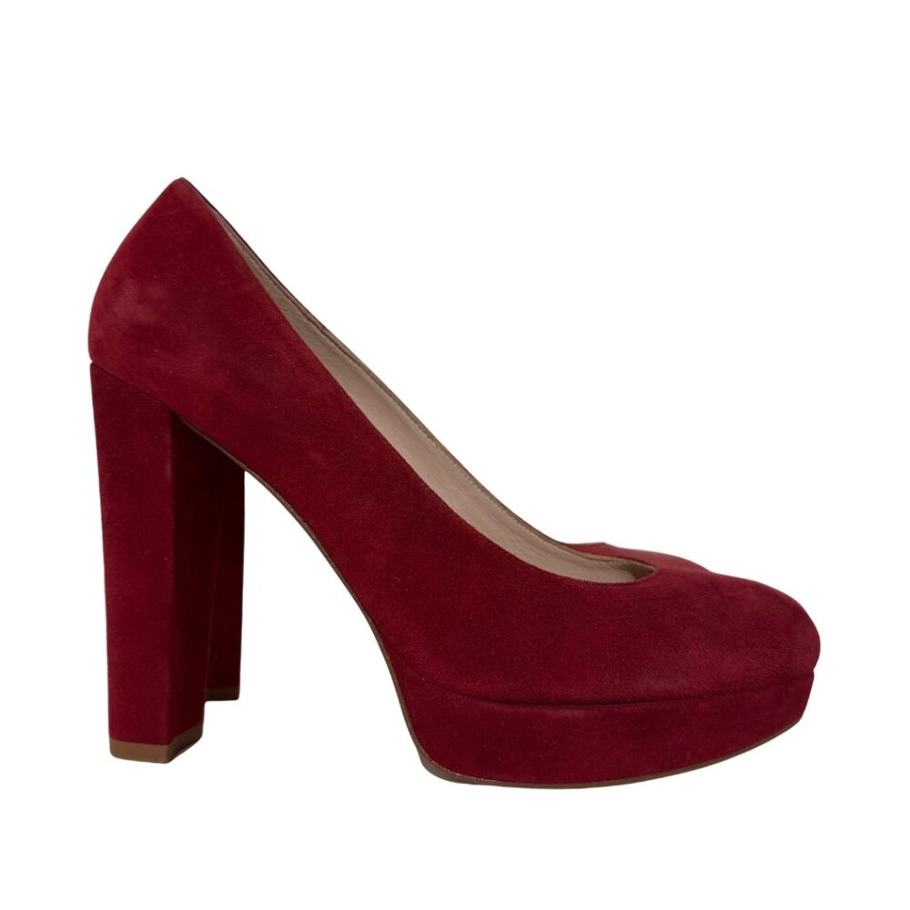 Stuart Weitzman Red Suede Pumps 9
